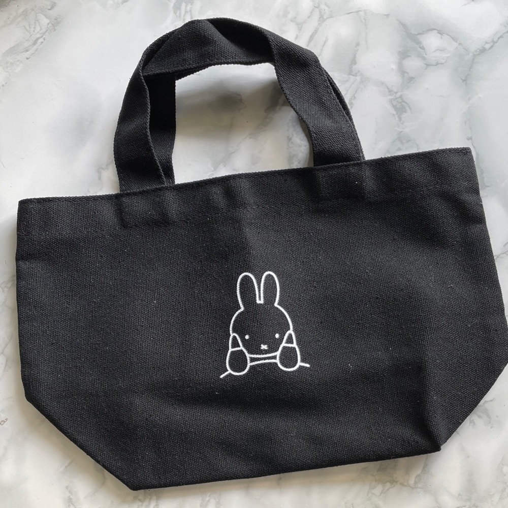 Miffy lunch bag - black canvas